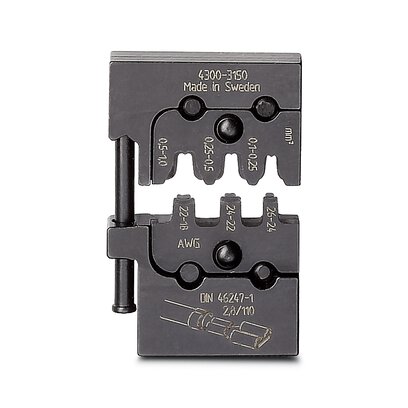 Phoenix Contact Crimping Die; CRIMPFOX-M SC 1/DIE; for uninsulated slip-on sleeves; 0.1-1mm2